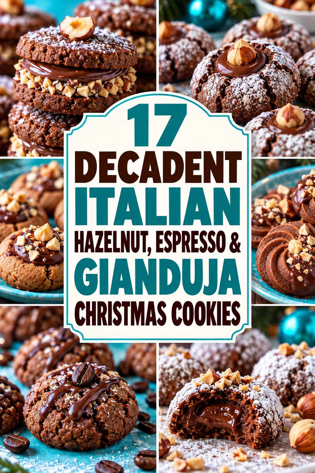 17 Decadent Italian Hazelnut, Espresso & Gianduja Christmas Cookies