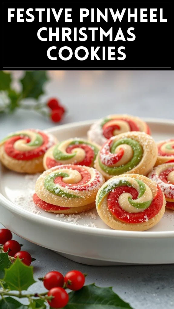 Festive Pinwheel Christmas Cookies