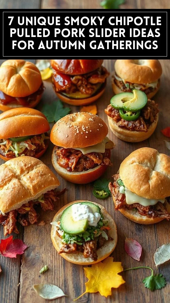 7 Unique Smoky Chipotle Pulled Pork Slider Ideas for Autumn Gatherings
