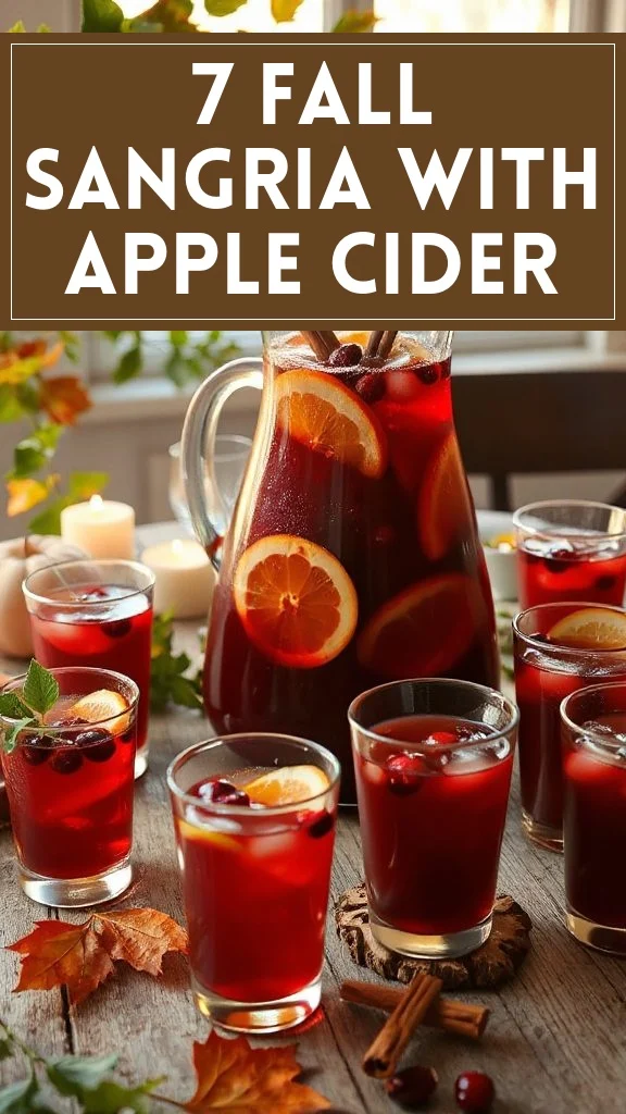 7 Fall Sangria With Apple Cider