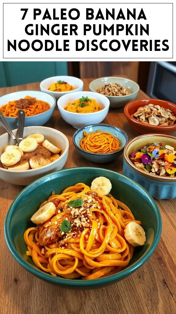 7 Paleo Banana & Ginger Pumpkin Noodle Discoveries