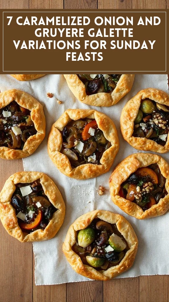 7 Caramelized Onion and Gruyere Galette Variations for Sunday Feasts