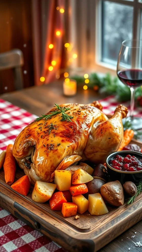 herb roasted chicken dinner