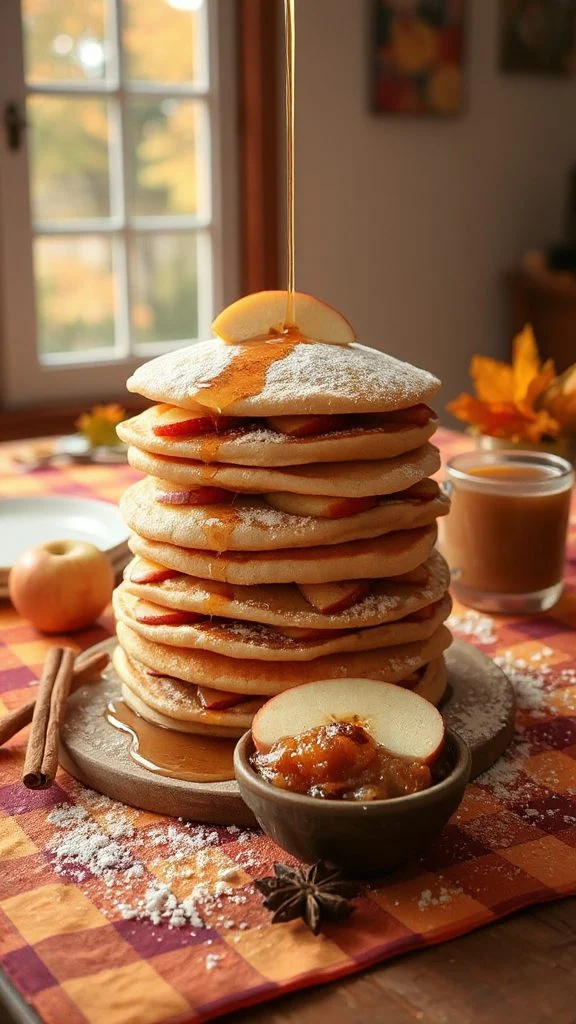 fluffy apple pancakes recipe