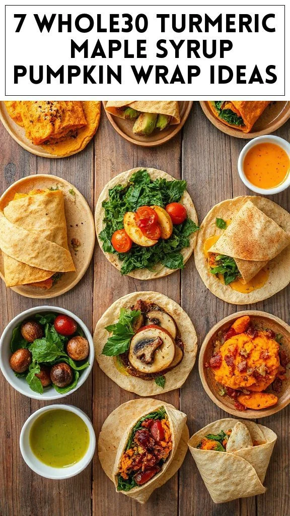 7 Whole30 Turmeric & Maple Syrup Pumpkin Wrap Ideas