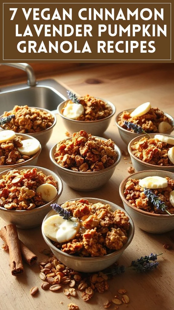 7 Vegan Cinnamon & Lavender Pumpkin Granola Recipes