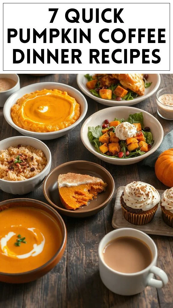 7 Quick Pumpkin Coffee Dinner Recipes