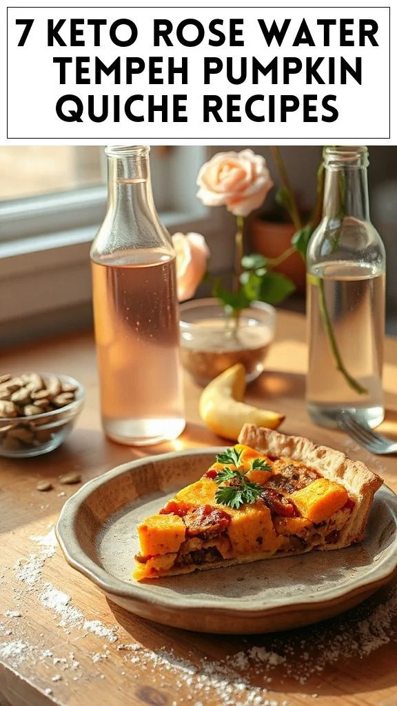 7 Keto Rose Water & Tempeh Pumpkin Quiche Recipes