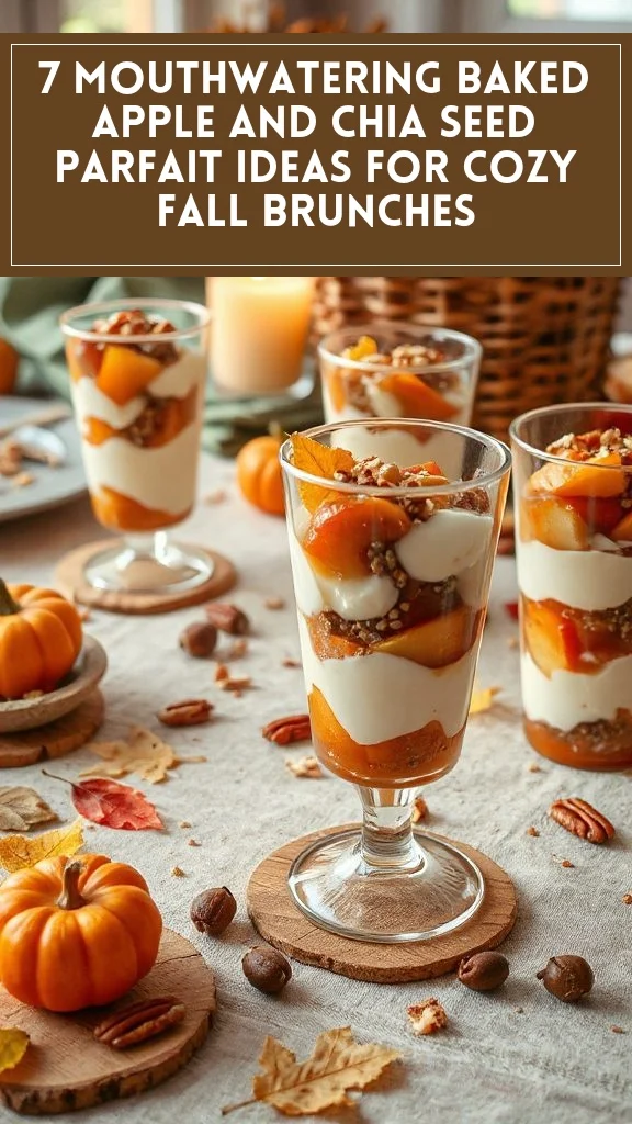 7 Mouthwatering Baked Apple and Chia Seed Parfait Ideas for Cozy Fall Brunches