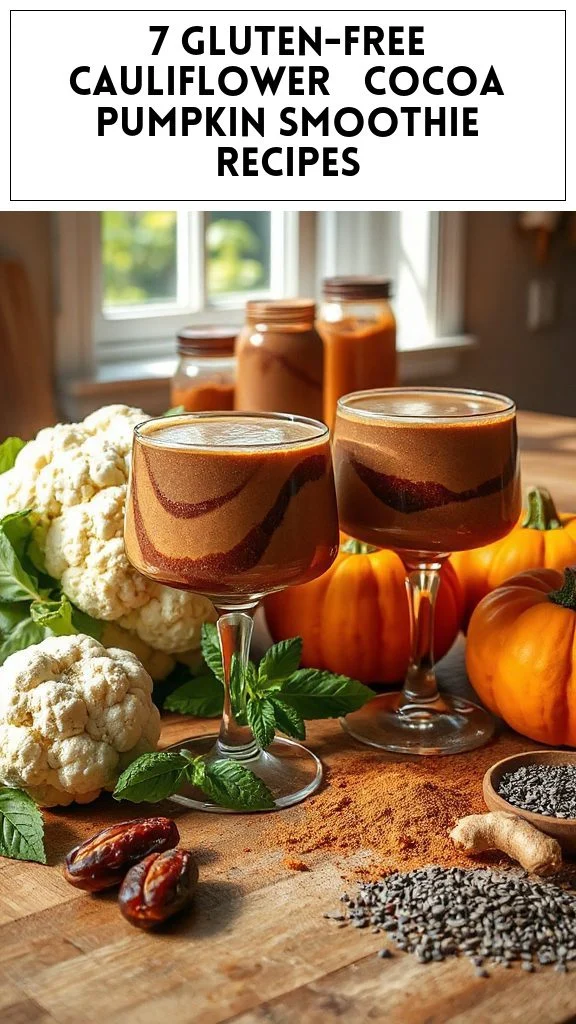 7 Gluten-Free Cauliflower & Cocoa Pumpkin Smoothie Recipes