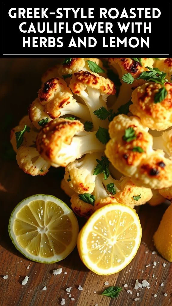Greek-Style Roasted Cauliflower With Herbs and Lemon