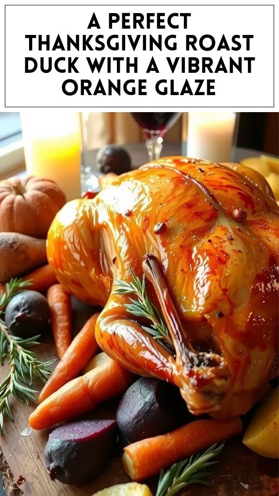 A Perfect Thanksgiving Roast Duck With a Vibrant Orange Glaze