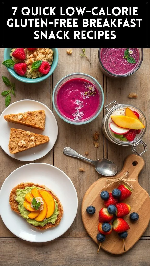 7 Quick Low-Calorie Gluten-Free Breakfast Snack Recipes