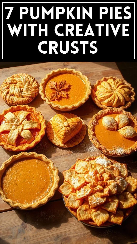 7 Pumpkin Pies With Creative Crusts