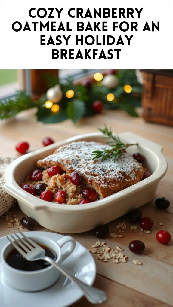 Cozy Cranberry Oatmeal Bake for an Easy Holiday Breakfast