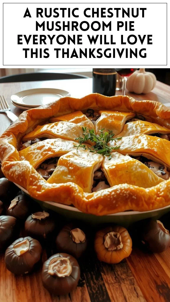 A Rustic Chestnut Mushroom Pie Everyone Will Love This Thanksgiving