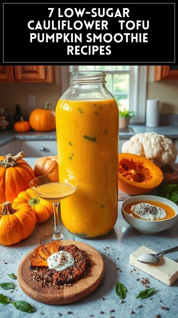 7 Low-Sugar Cauliflower & Tofu Pumpkin Smoothie Recipes