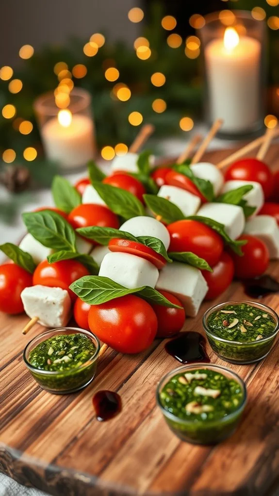 fresh italian appetizer skewers