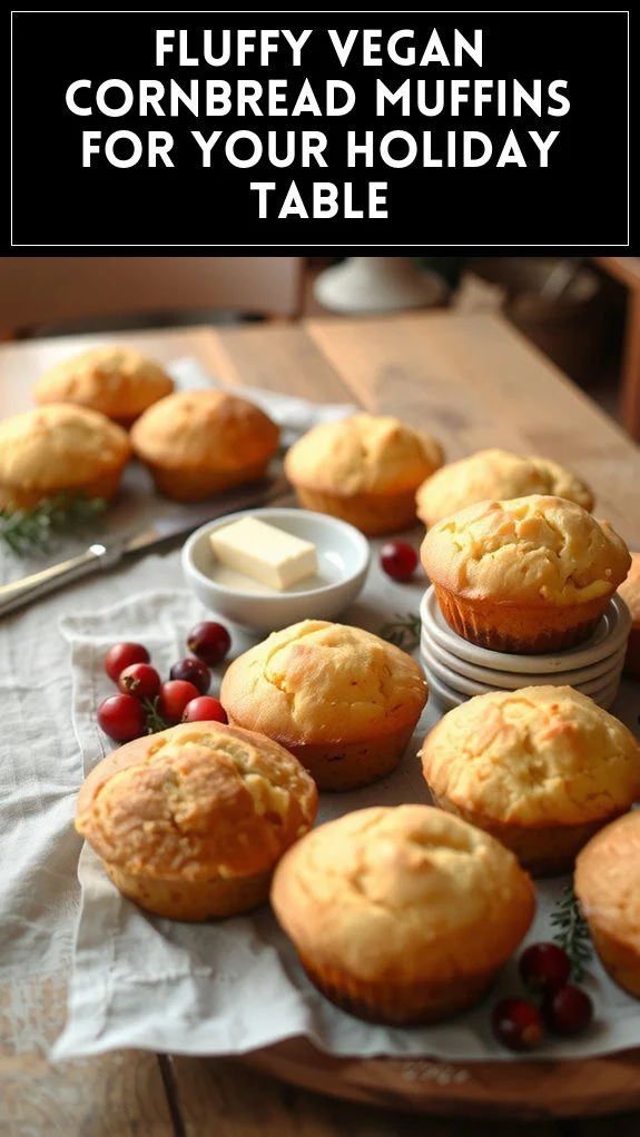 Fluffy Vegan Cornbread Muffins for Your Holiday Table