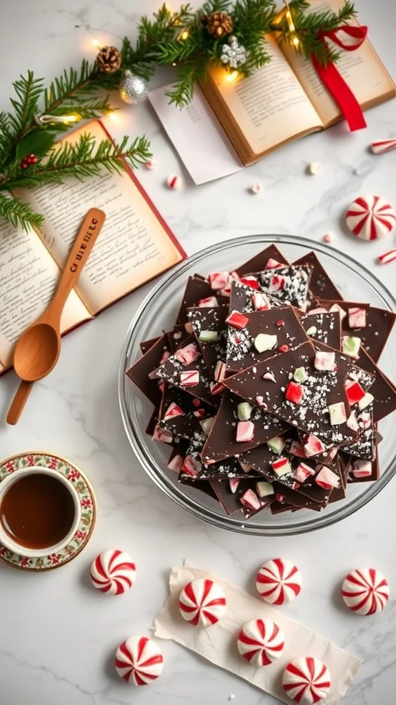 festive peppermint chocolate treat