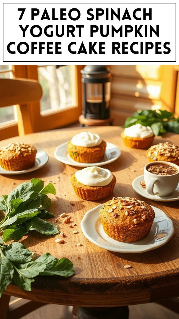 7 Paleo Spinach & Yogurt Pumpkin Coffee Cake Recipes