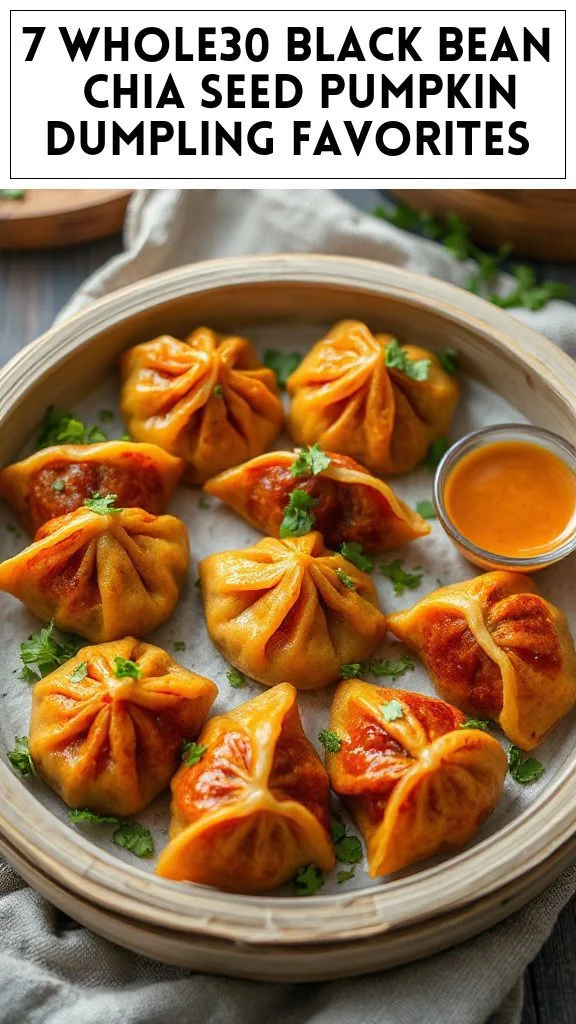 7 Whole30 Black Bean & Chia Seed Pumpkin Dumpling Favorites