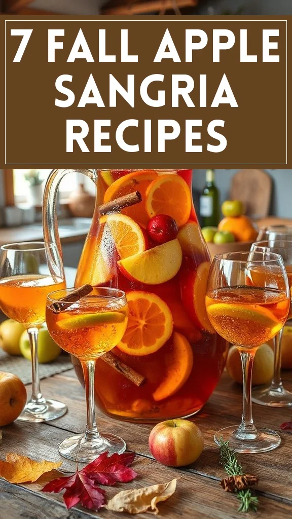 7 Fall Apple Sangria Recipes