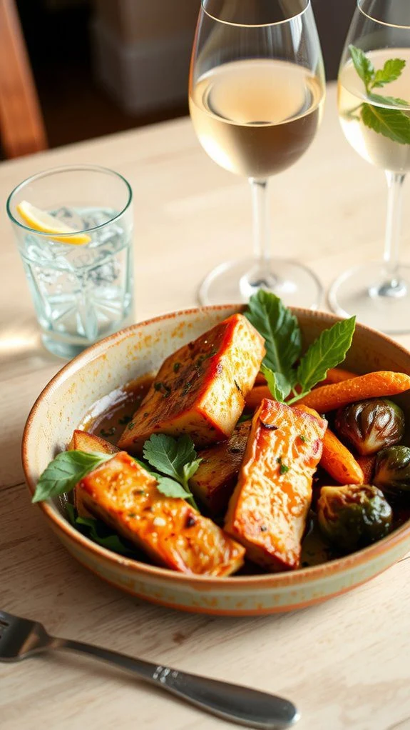 tofu steak drink pairings