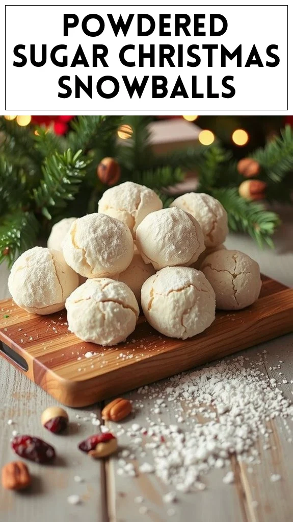 Powdered Sugar Christmas Snowballs