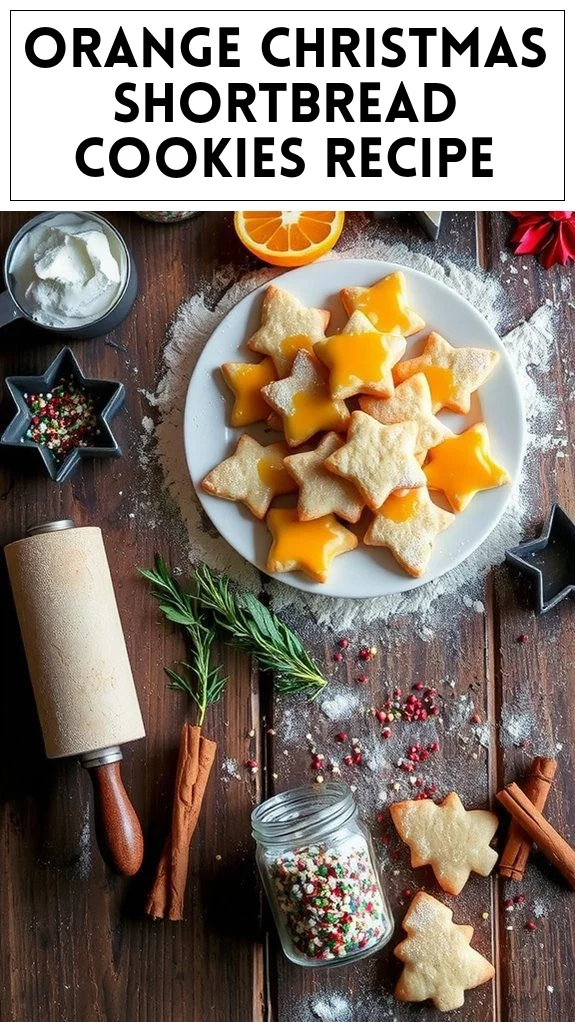 Orange Christmas Shortbread Cookies Recipe