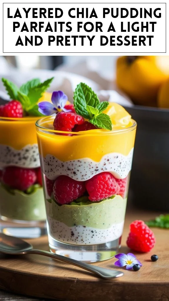 Layered Chia Pudding Parfaits for a Light and Pretty Dessert