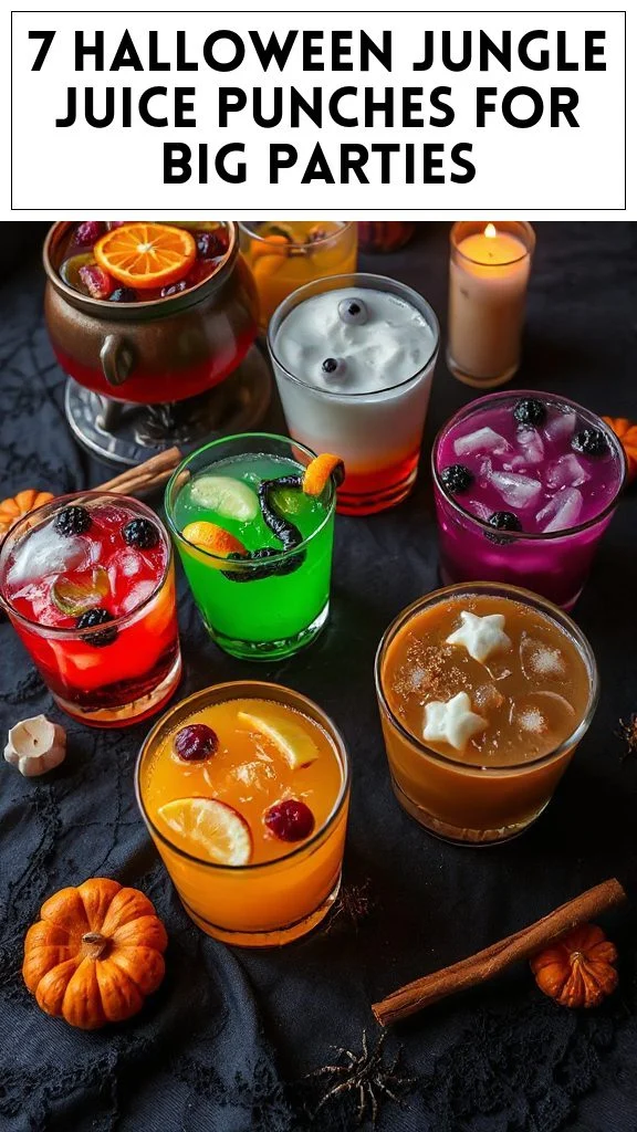 7 Halloween Jungle Juice Punches for Big Parties
