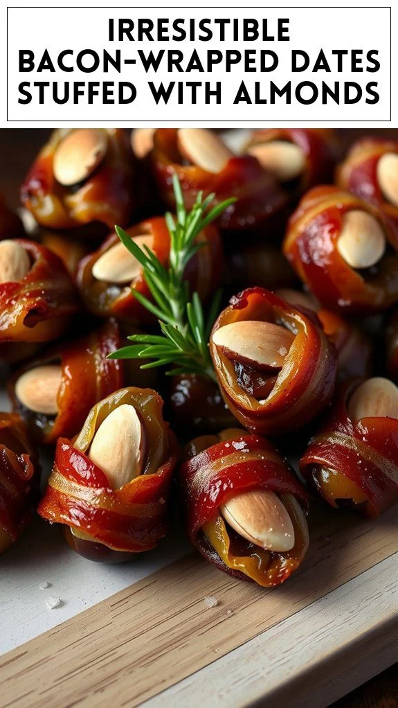 Irresistible Bacon-Wrapped Dates Stuffed With Almonds