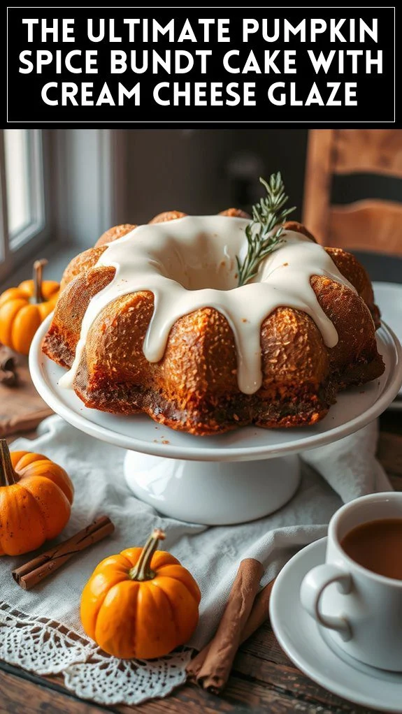 The Ultimate Pumpkin Spice Bundt Cake With Cream Cheese Glaze