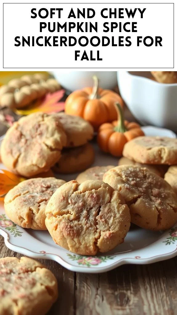 Soft and Chewy Pumpkin Spice Snickerdoodles for Fall