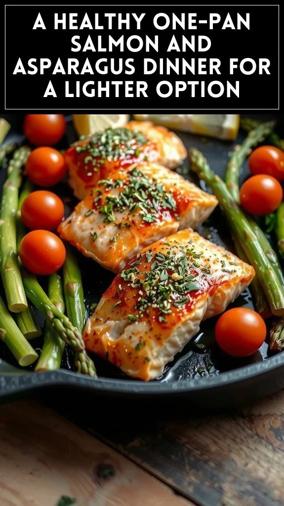 A Healthy One-Pan Salmon and Asparagus Dinner for a Lighter Option