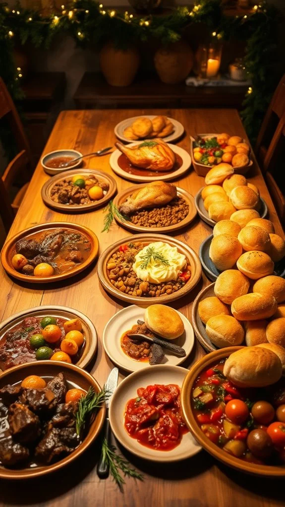 christmas dinner plate ideas