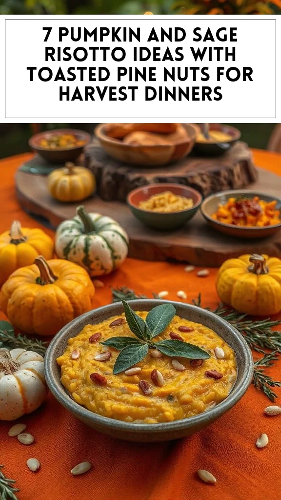 7 Pumpkin and Sage Risotto Ideas With Toasted Pine Nuts for Harvest Dinners