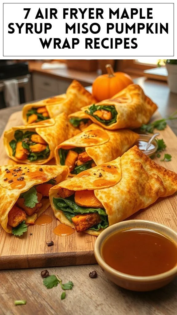 7 Air Fryer Maple Syrup & Miso Pumpkin Wrap Recipes