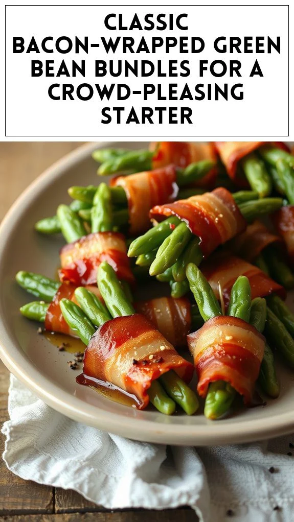 Classic Bacon-Wrapped Green Bean Bundles for a Crowd-Pleasing Starter