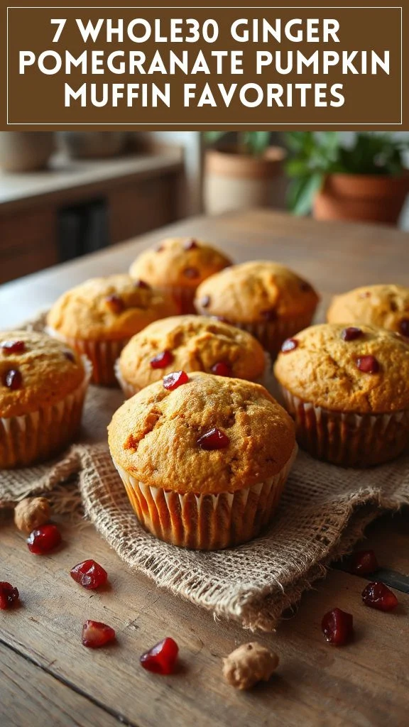 7 Whole30 Ginger & Pomegranate Pumpkin Muffin Favorites