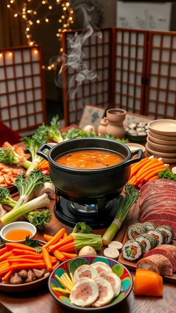 communal japanese hot pot