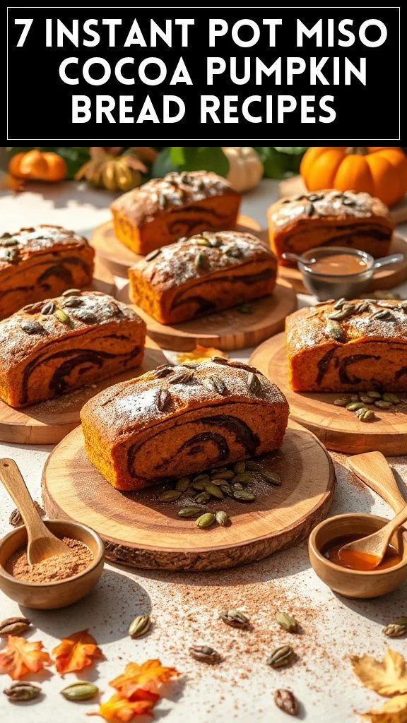 7 Instant Pot Miso & Cocoa Pumpkin Bread Recipes