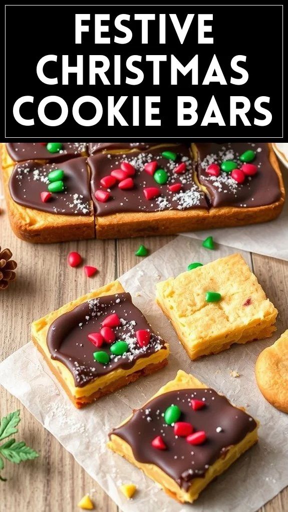 Festive Christmas Cookie Bars