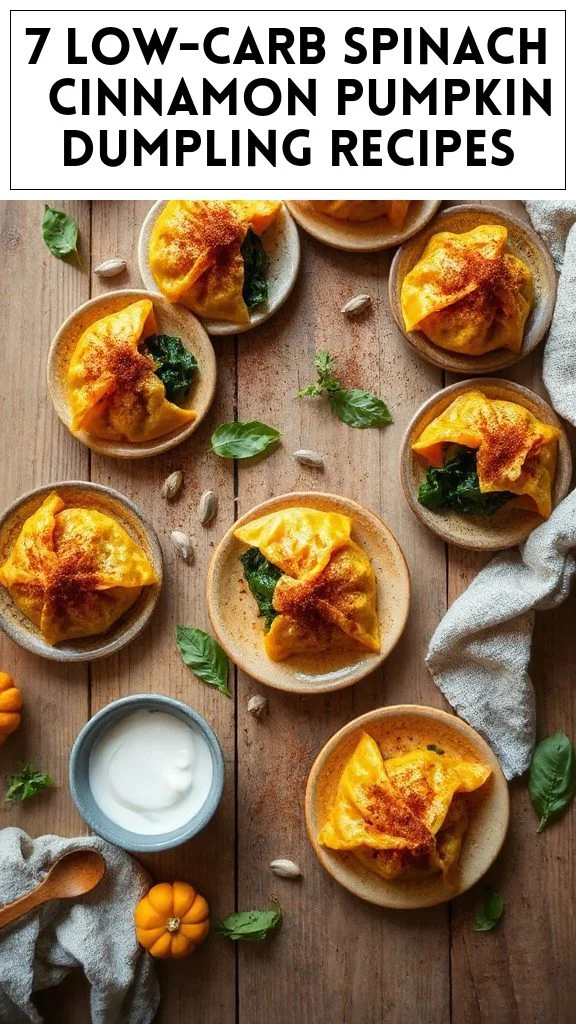 7 Low-Carb Spinach & Cinnamon Pumpkin Dumpling Recipes