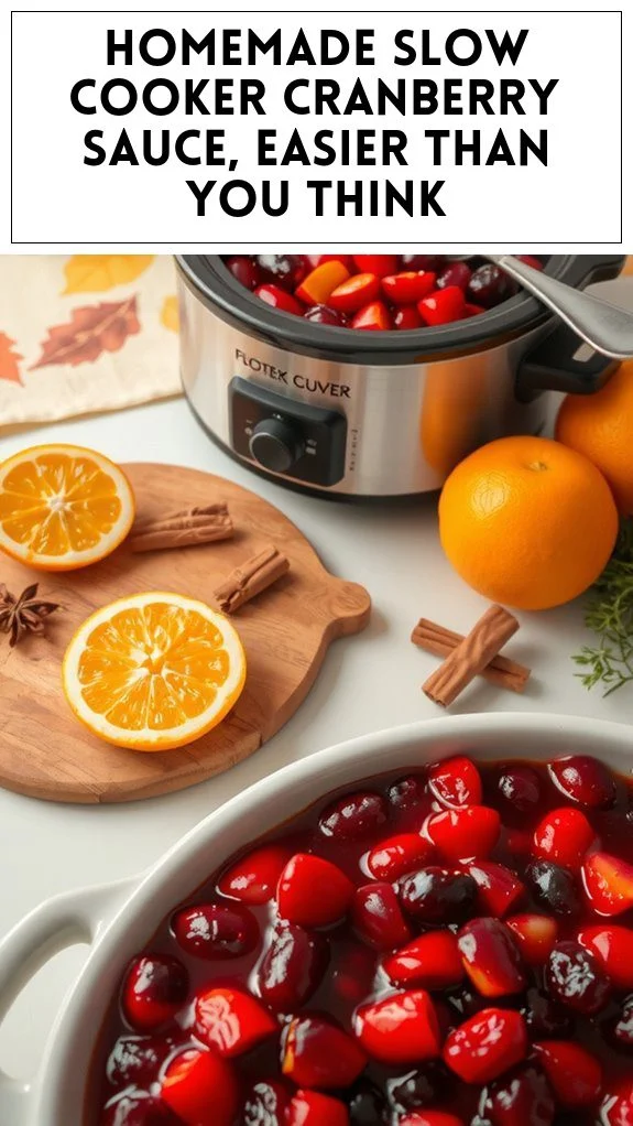 Homemade Slow Cooker Cranberry Sauce, Easier Than You Think
