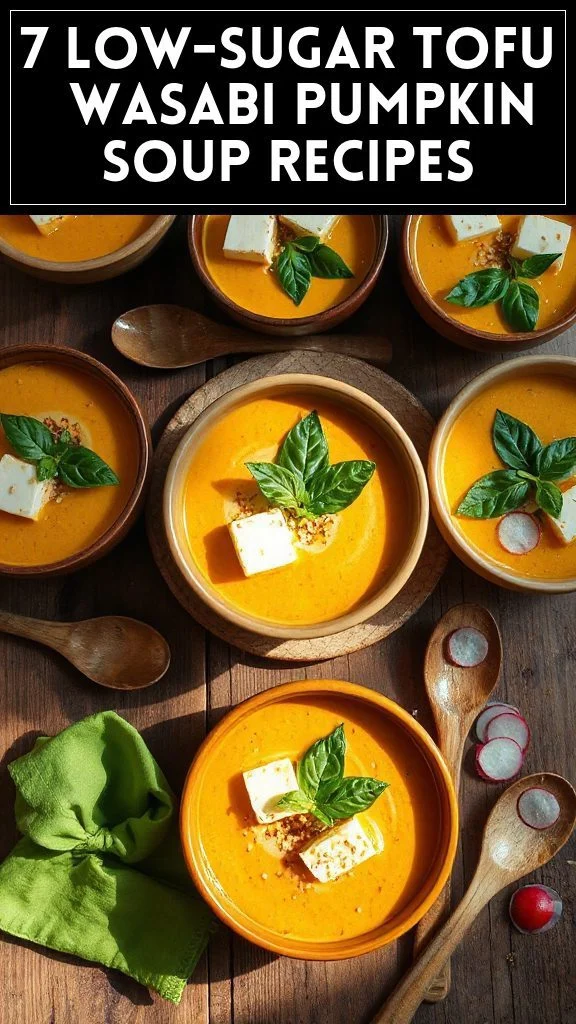 7 Low-Sugar Tofu & Wasabi Pumpkin Soup Recipes