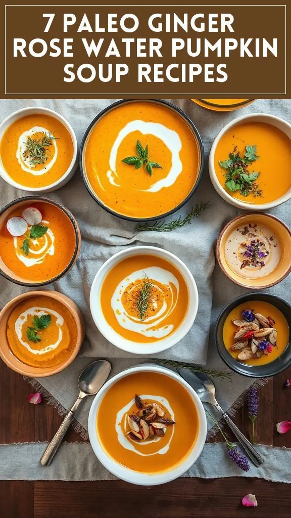 7 Paleo Ginger & Rose Water Pumpkin Soup Recipes