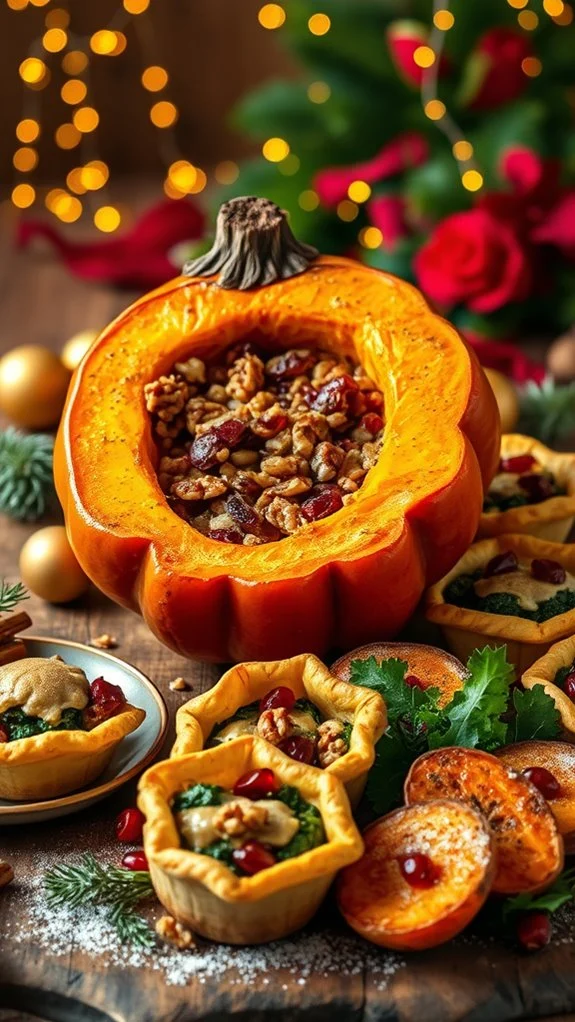 stuffed squash with nuts