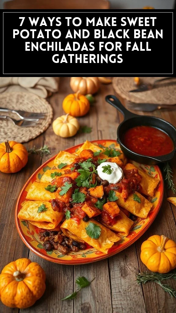 7 Ways to Make Sweet Potato and Black Bean Enchiladas for Fall Gatherings